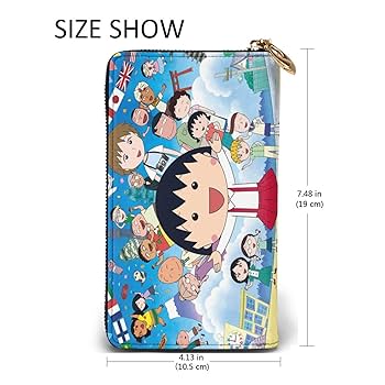 Amazon.co.jp: ちびまる子ちゃん 大容量の長財布、カジュアルな